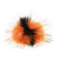 Lana Grossa Pompon pelliccia Finnraccoon | 705-arancio/nero
