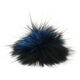 Lana Grossa Pompon pelliccia Finnraccoon | 708-blu/nero