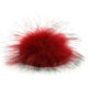 Lana Grossa Pompon pelliccia Finnraccoon | 111-rosso/nero