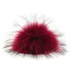 Lana Grossa Pompon pelliccia Finnraccoon | 113-melanzana/nero