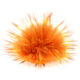 Lana Grossa Pompon pelliccia Finnraccoon | 147-salmone/arancio/ruggine