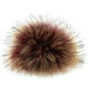Lana Grossa Pompon pelliccia Finnraccoon | 150-bordó/natura