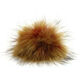 Lana Grossa Pompon pelliccia Finnraccoon | 137-rosso/senape