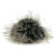 Lana Grossa Pompon pelliccia Finnraccoon | 145-nero/grigio