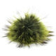 Lana Grossa Pompon pelliccia Finnraccoon | 500-verde kiwi/verde muschio