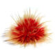 Lana Grossa Pompon pelliccia Finnraccoon | 511-rosso/oliva