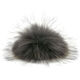 Lana Grossa Pompon pelliccia Finnraccoon | 112-antracite/nero