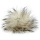Lana Grossa Pompon pelliccia Finnraccoon | 115-ecru/marrone nero