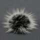 Lana Grossa Pompon pelliccia Finnraccoon | 144-nero/bianco
