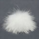 Lana Grossa Pompon pelliccia Finnraccoon | 128-bianco