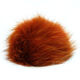 Lana Grossa Pompon pelliccia Volpe | 09-arancio