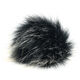 Lana Grossa Pompon arte pelliccia Langhaar | 199-nero/bianco