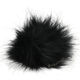 Lana Grossa Pompon arte pelliccia Langhaar | 206-nero