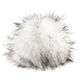 Lana Grossa Pompon arte pelliccia Langhaar | 252-bianco/nero