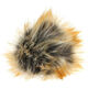 Lana Grossa Pompon arte pelliccia Langhaar | 259-grigio scuro/natura/cammello