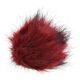 Lana Grossa Pompon arte pelliccia Mini | 653-rosso/nero