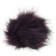 Lana Grossa Pompon arte pelliccia Mini | 654-viola scuro