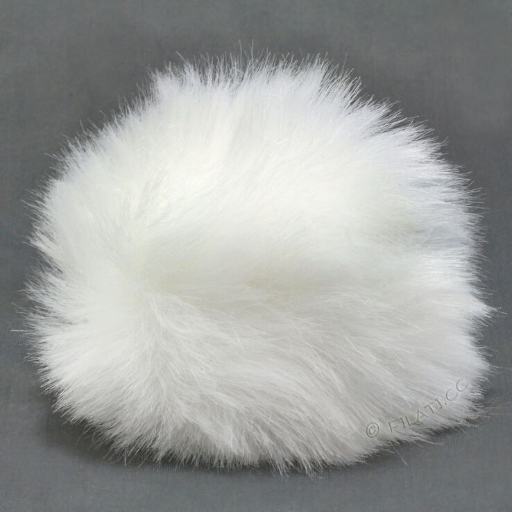 Lana Grossa Pompon arte pelliccia Short Cut | 551-bianco