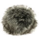 Lana Grossa Pompon arte pelliccia Short Cut | 559-grigio scuro/grigio argento/grigio marrone