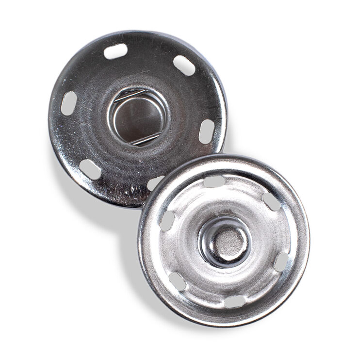 Lana Grossa Bottone pressione M3055/30mm | 01-argento