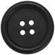 Union Knopf Bottone a 4 fori 25mm | 80-nero
