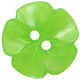Union Knopf Bottone floreale a 2 fori 15mm | 24-verde maggio