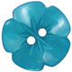 Union Knopf Bottone floreale a 2 fori 15mm | 70-ottanio