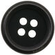 Union Knopf Bottone a 4 fori 23mm | 80-nero