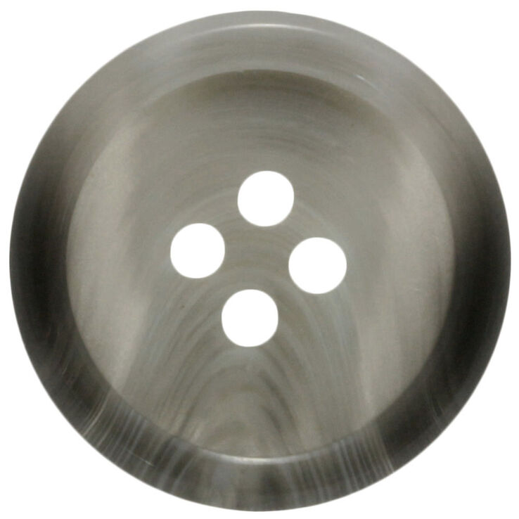 Union Knopf Bottone a 4 fori 20mm | 761-grigio scuro puntinato