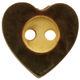 Union Knopf Cuore tradizionale a 2 fori 12mm | 20-marrone