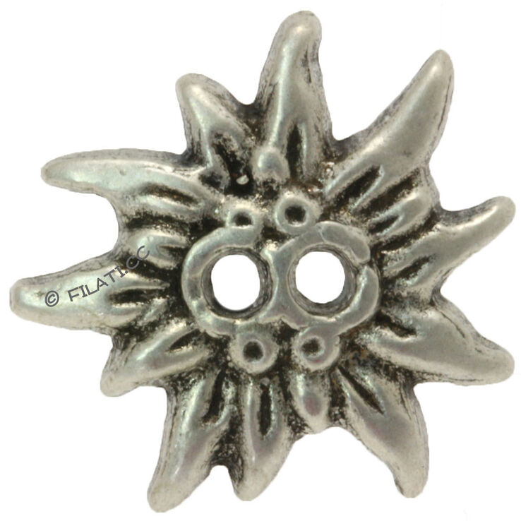 Union Knopf Bottone a 2 fori 20mm | 83-argento