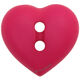 Union Knopf Bottone a 2 fori 15mm | 521-rosa vivo