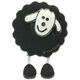 Union Knopf Bottone con gambo 18mm | 080-nero