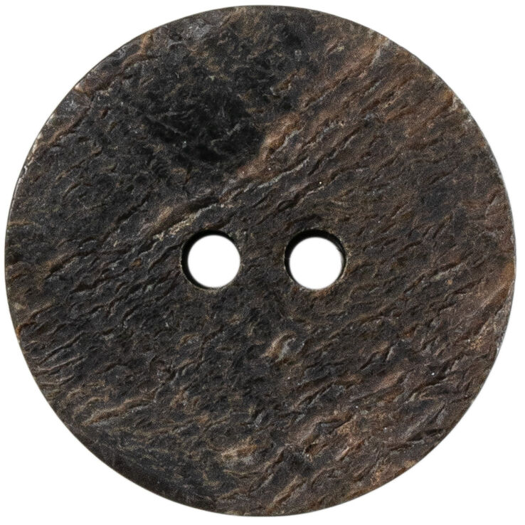 Union Knopf Bottone corno a 2 fori 25mm | 20-marrone