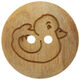 Union Knopf Bottone bambini legno a 2 fori 15mm | 905-
