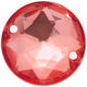 Union Knopf Pietra decorativa per cucire 16mm | 48-rosso