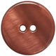 Union Knopf Bottone a 2 fori madreperla 20mm | 22-marrone rossiccio