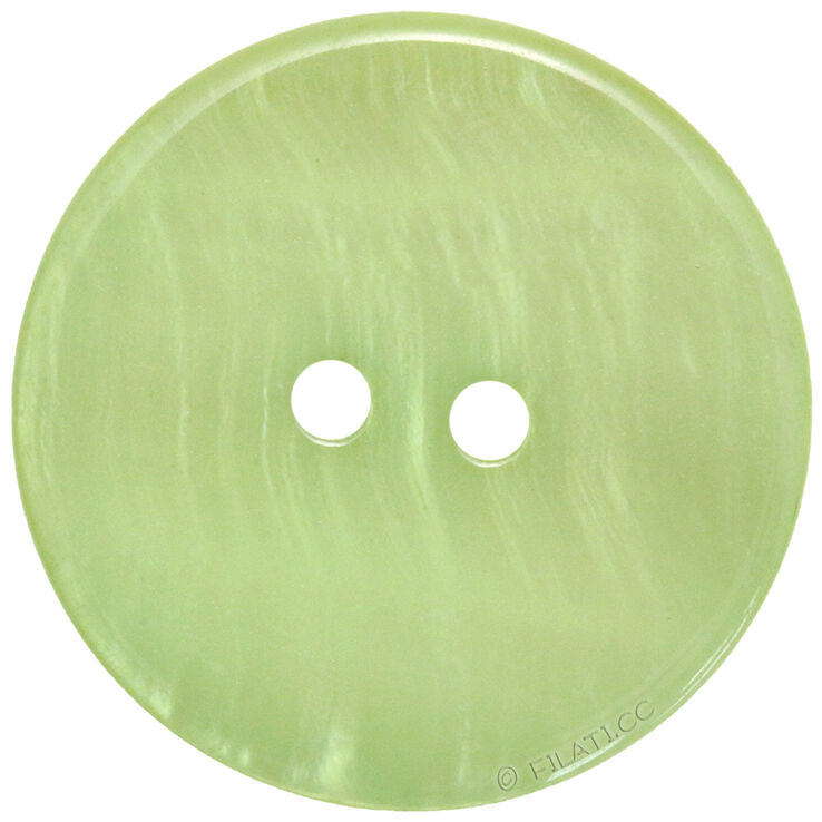 Union Knopf Bottone a 2 fori madreperla 25mm | 24-verde chiaro