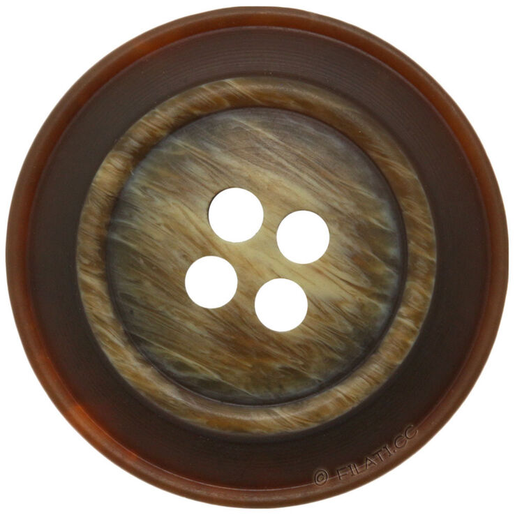 Lana Grossa UNION KNOPF 453125/20mm | 20-marrone/natura