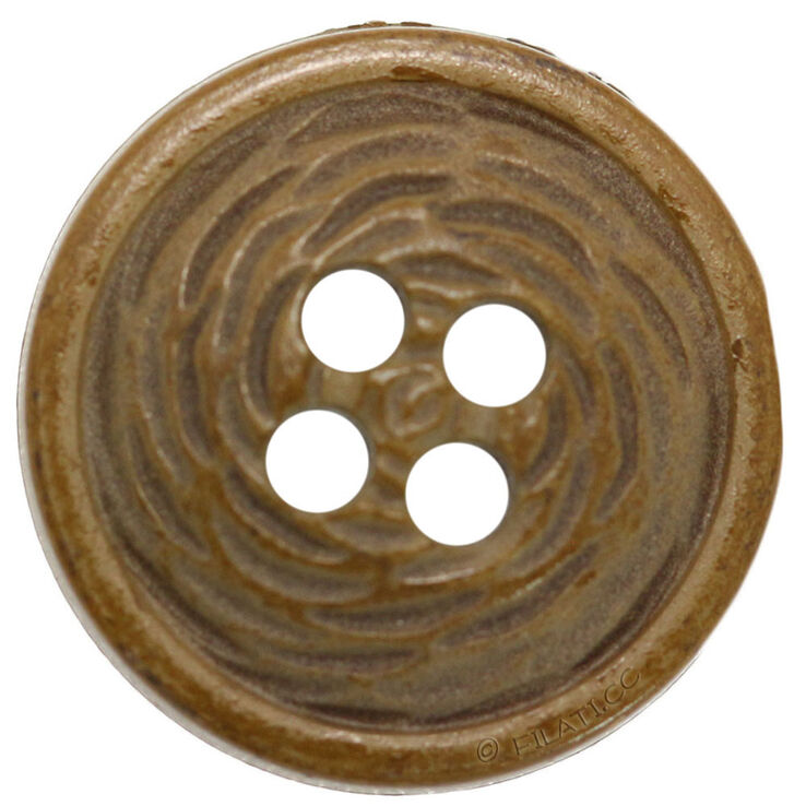 Lana Grossa UNION KNOPF 453199/18mm | 18-marrone scuro