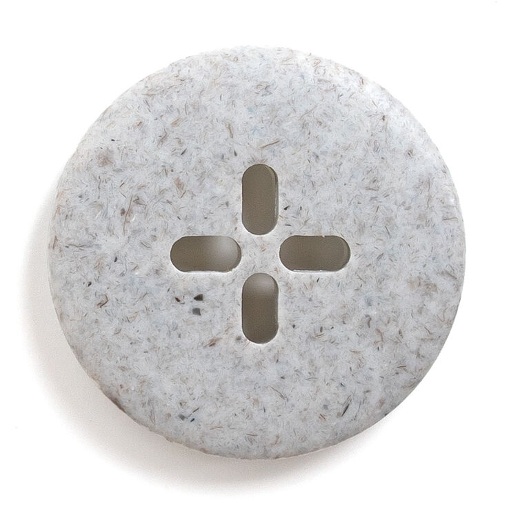 Lana Grossa Bottone 4 fori misura 28mm | 74-grigio chiaro