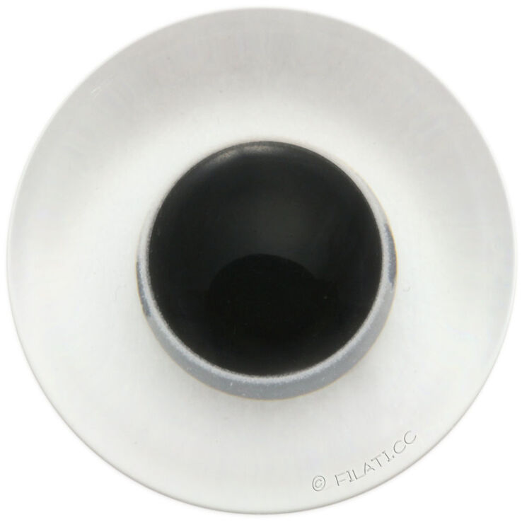 Union Knopf Teddy occhio 23mm | 10-trasparente/nero
