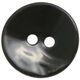 Union Knopf Bottone a 2 fori madreperla 18mm | 80-nero