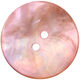 Union Knopf Bottone a 2 fori madreperla 28mm | 46-rosa