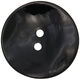 Union Knopf Bottone a 2 fori madreperla 23mm | 80-nero