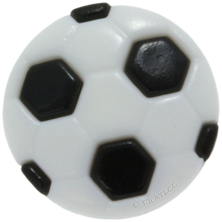 Union Knopf Bottone con gambo 15mm | 01-bianco