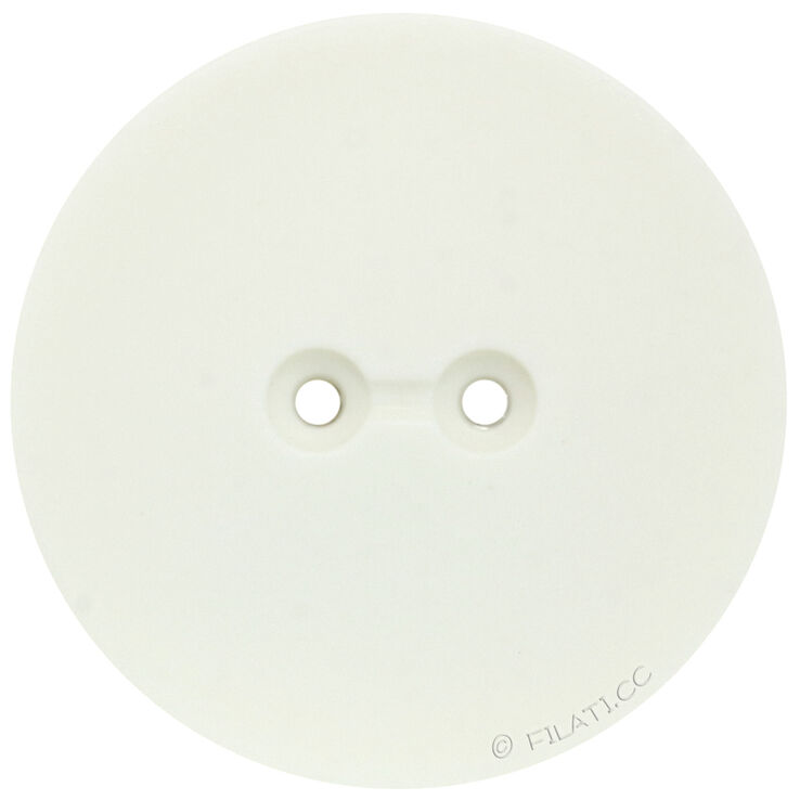 Union Knopf Bottone a 2 fori 28mm | 12-bianco