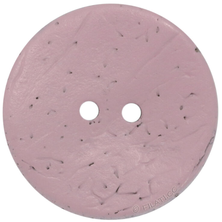Union Knopf Bottone 2 fori, cocco, 23mm | 046-rosa
