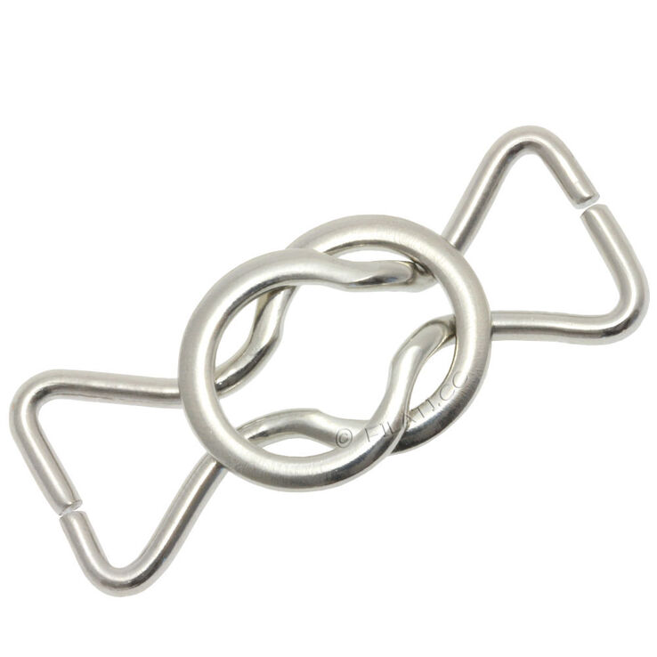 Union Knopf Fibbia in metallo 57040/10mm | 821-argento