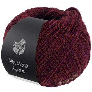 Lana Grossa ALTA MODA ALPACA | 110-rosso nero